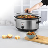 Oval Slow Cooker with Glass Lid for Casseroles, Curries and Chilli, Cool Touch Handles, 6.5 Litre Capacity, 300 W