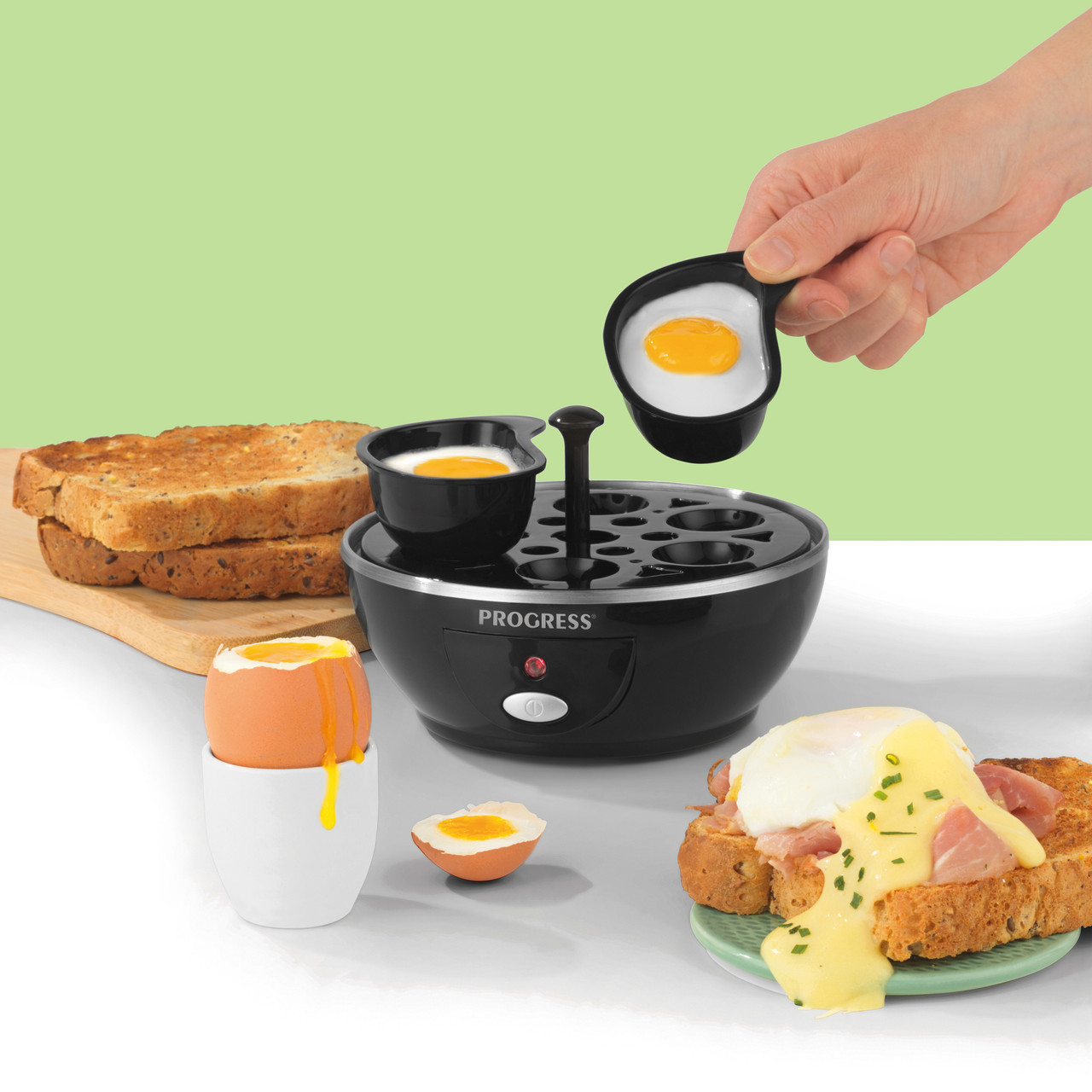 Salter EK2783 Electric Boiled Poached Egg Cooker 430W - Kettle and Toaster  Man