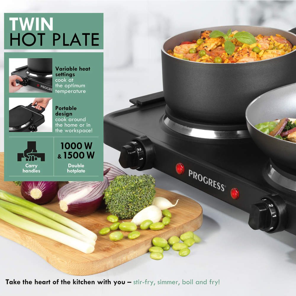 Twin Hot Plate - Progress Cookshop