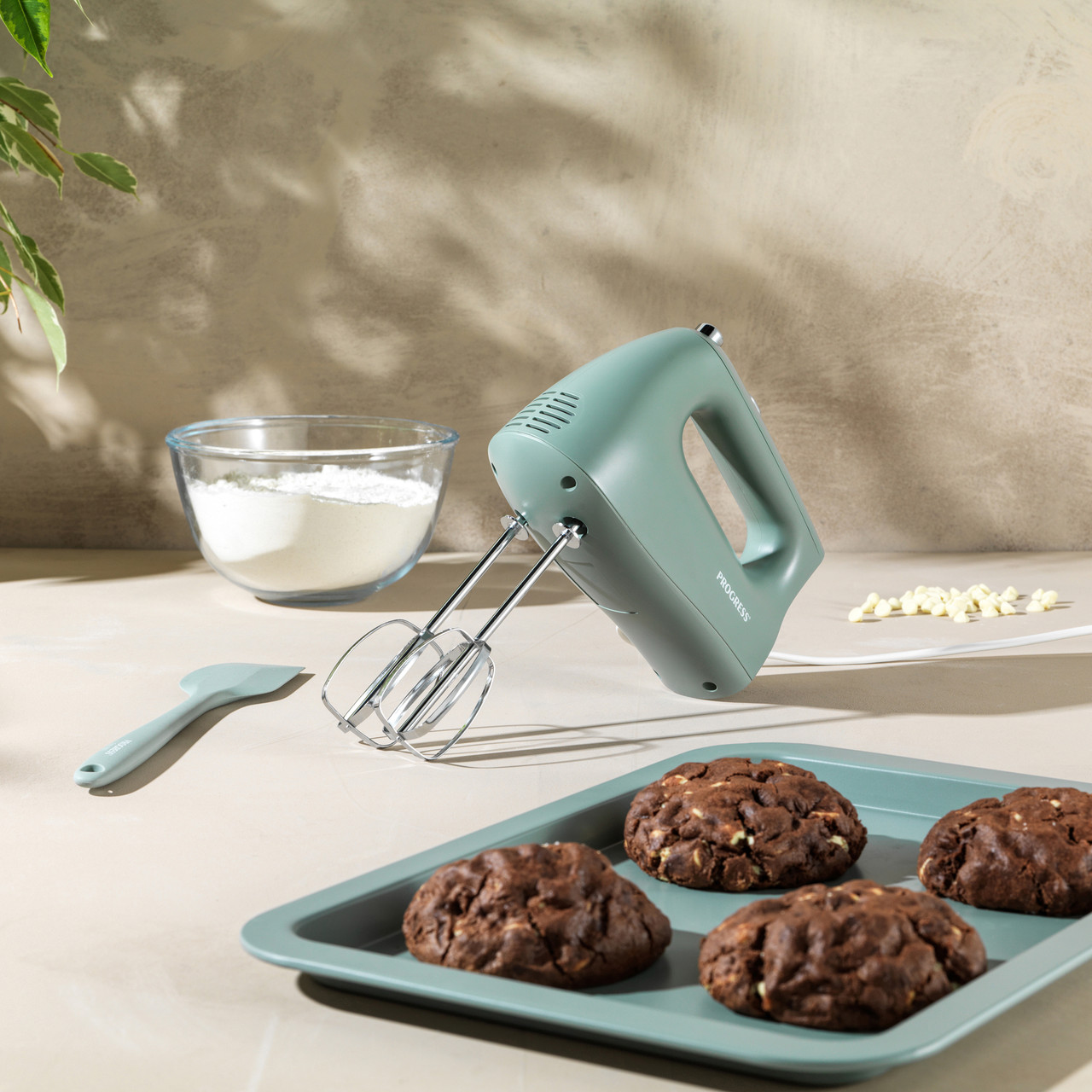 Teal shop hand mixer