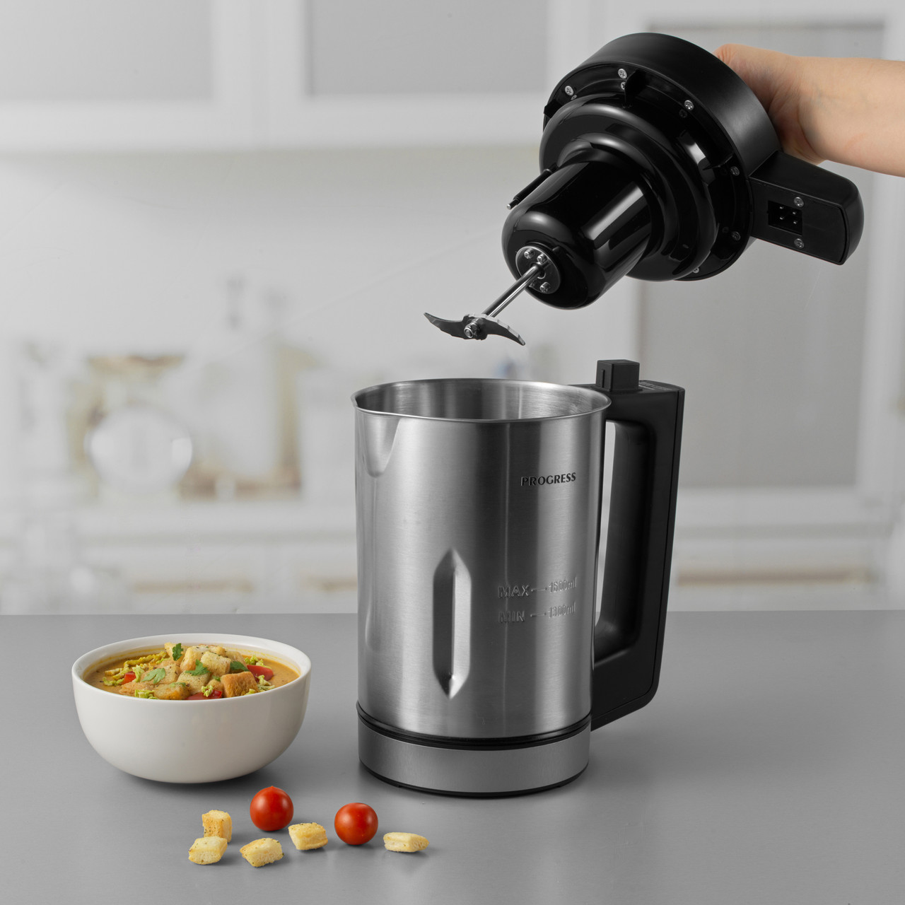 1.6L Soup Maker – 5 Pre-Set Functions, Stainless Steel, 900W