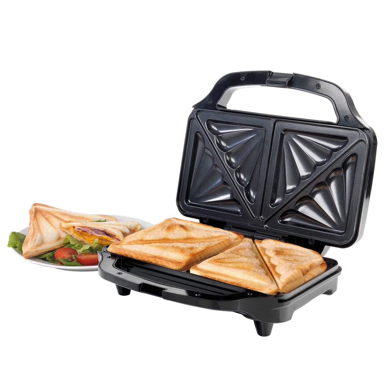 ZSMLB Sandwich Toaster, Sandwich Toaster/Toastie Maker – Deep Fill  Non-Stick Hot Plates – 4 Slice Electric Grill Press Perfect for Toasted  Cheese