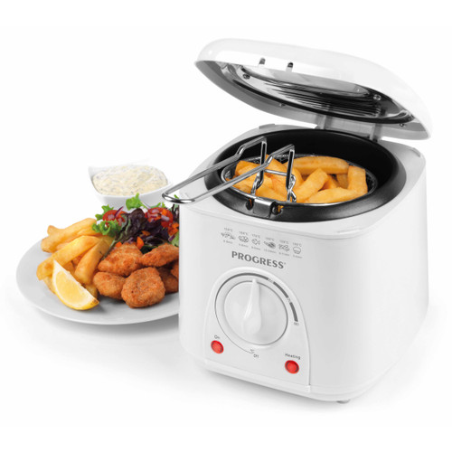 Compact Deep Fat Fryer with Removable Cooking Basket, 1 L