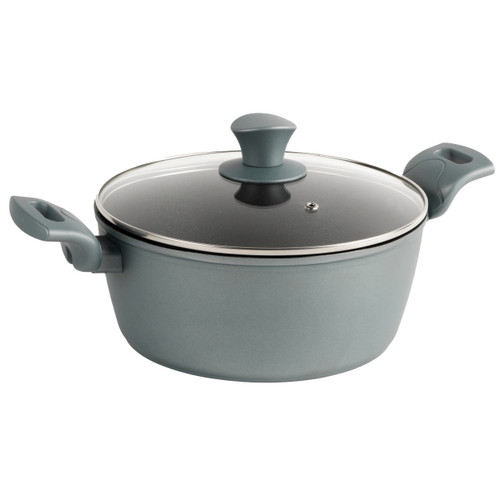 Shimmer 24 cm Stockpot With Lid - Non-Stick, Dishwasher Safe, Forged Aluminium