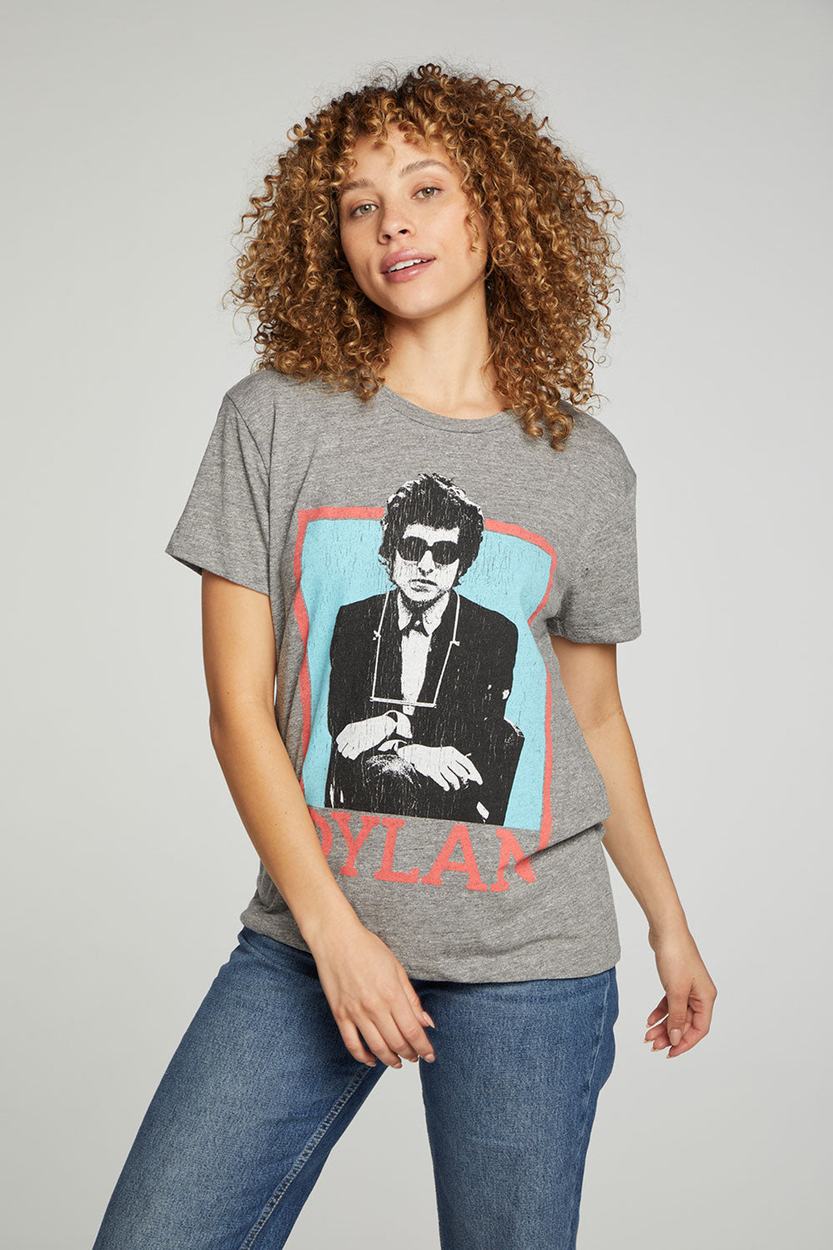 Bob Dylan Portrait Band Tee {Grey}