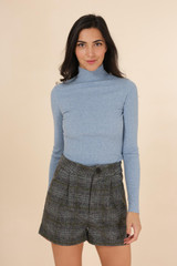 Marcie Ribbed LS Top {Blue}