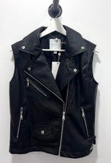 Biker Waistcoat Vest {Black}