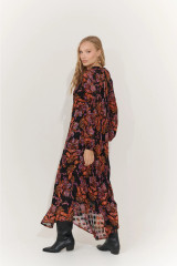 Indira Maxi Dress {Blk Multi}