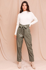 Patti Paperbag Trouser {Olive}