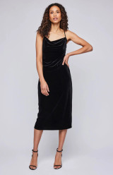 Jolene Velvet Dress {Black}