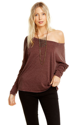 Lace Up Arm LS Top {Muhlberry}