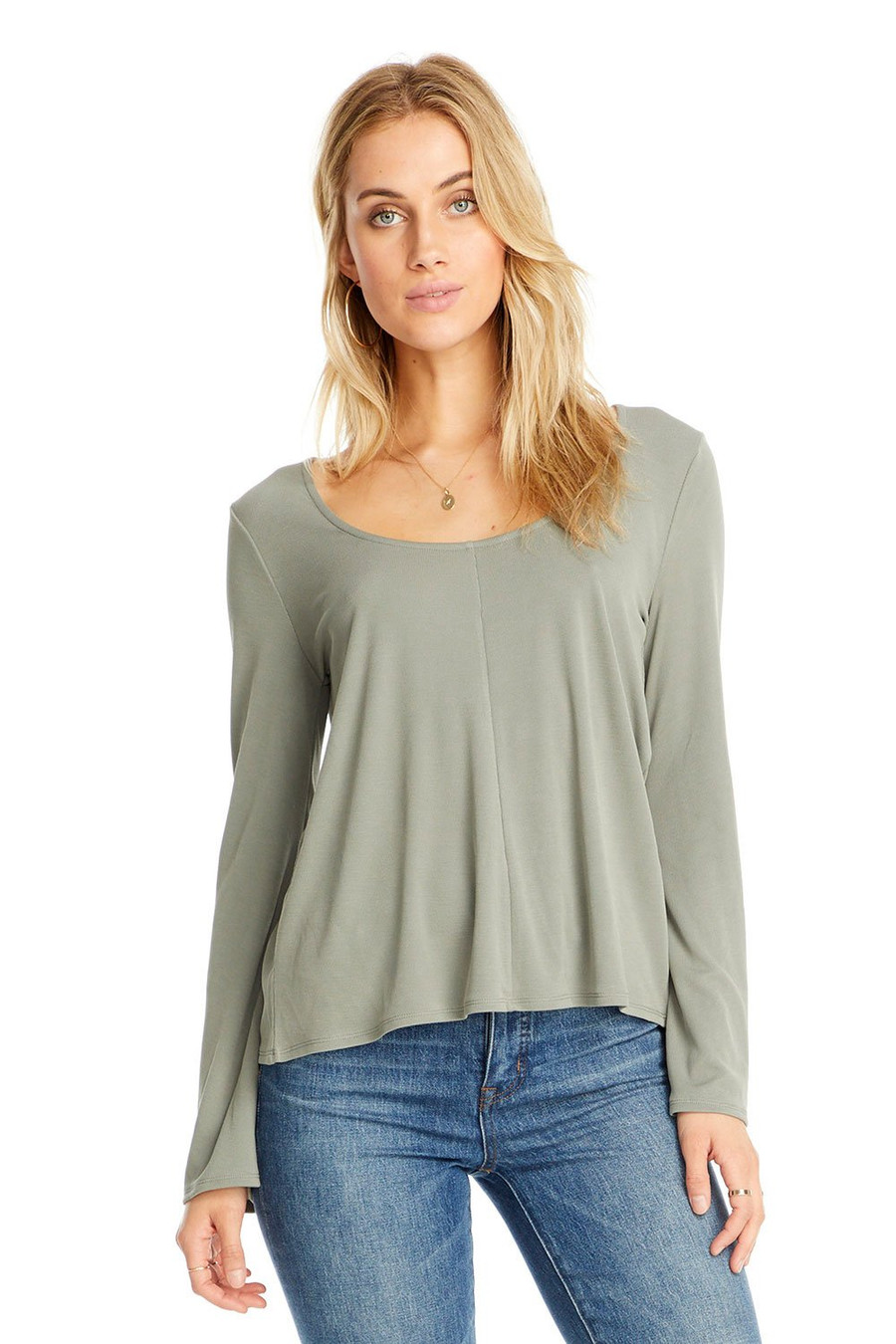 Scoop Neck LS {Sage}