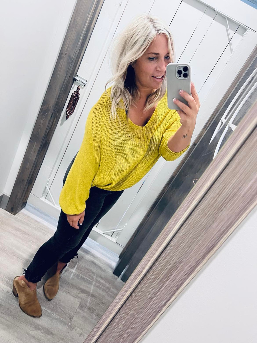 V Neck Dolman {Mustard}