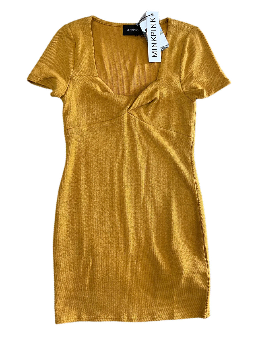 Jordayn Mini Dress {Mustard}