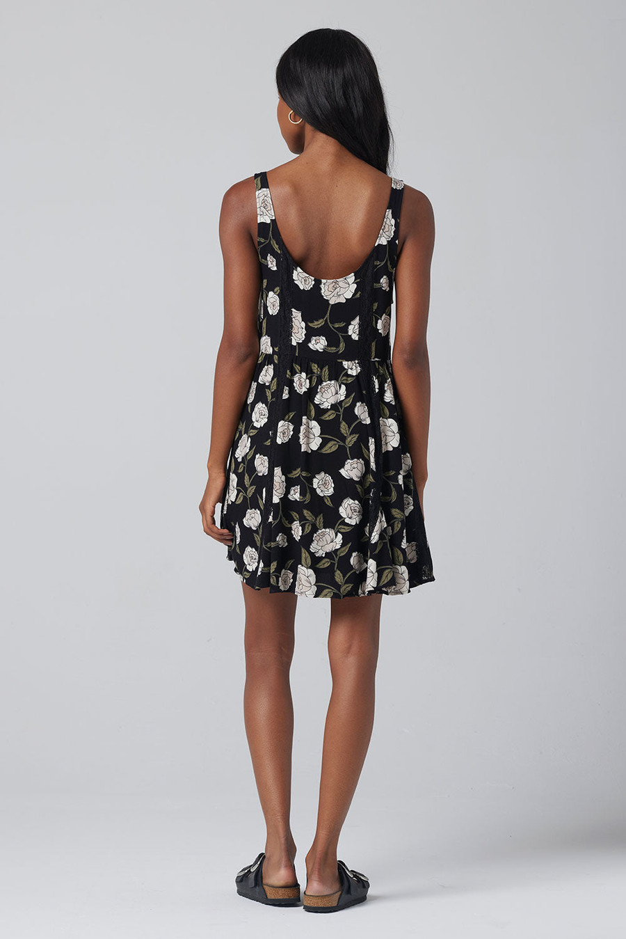 Sophey Mini Dress {Blk Floral}