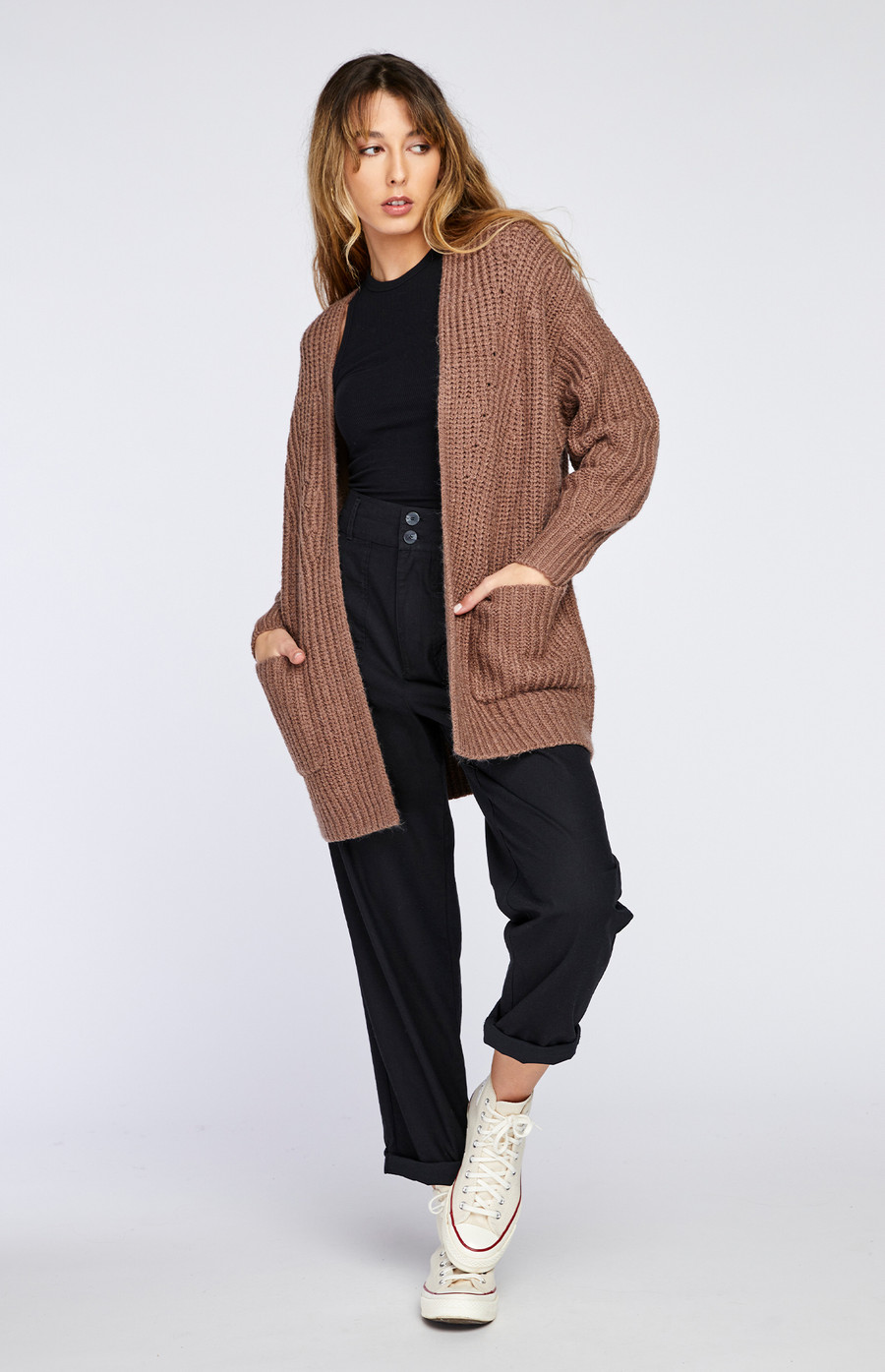 Miko Cardigan Sweater {Mocha}