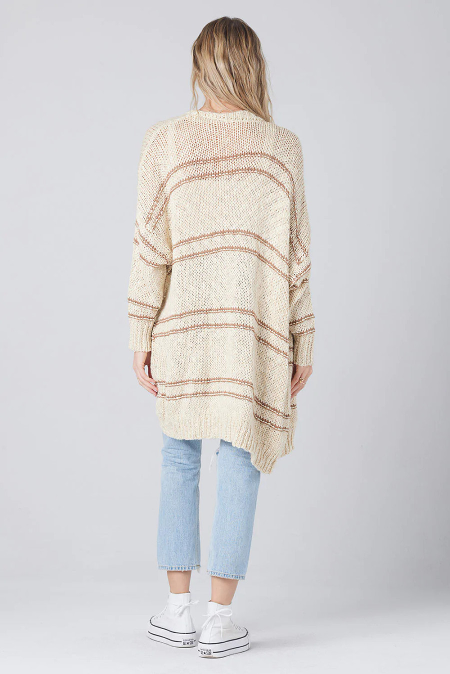 Nolina Stripe Cardigan {Oat}