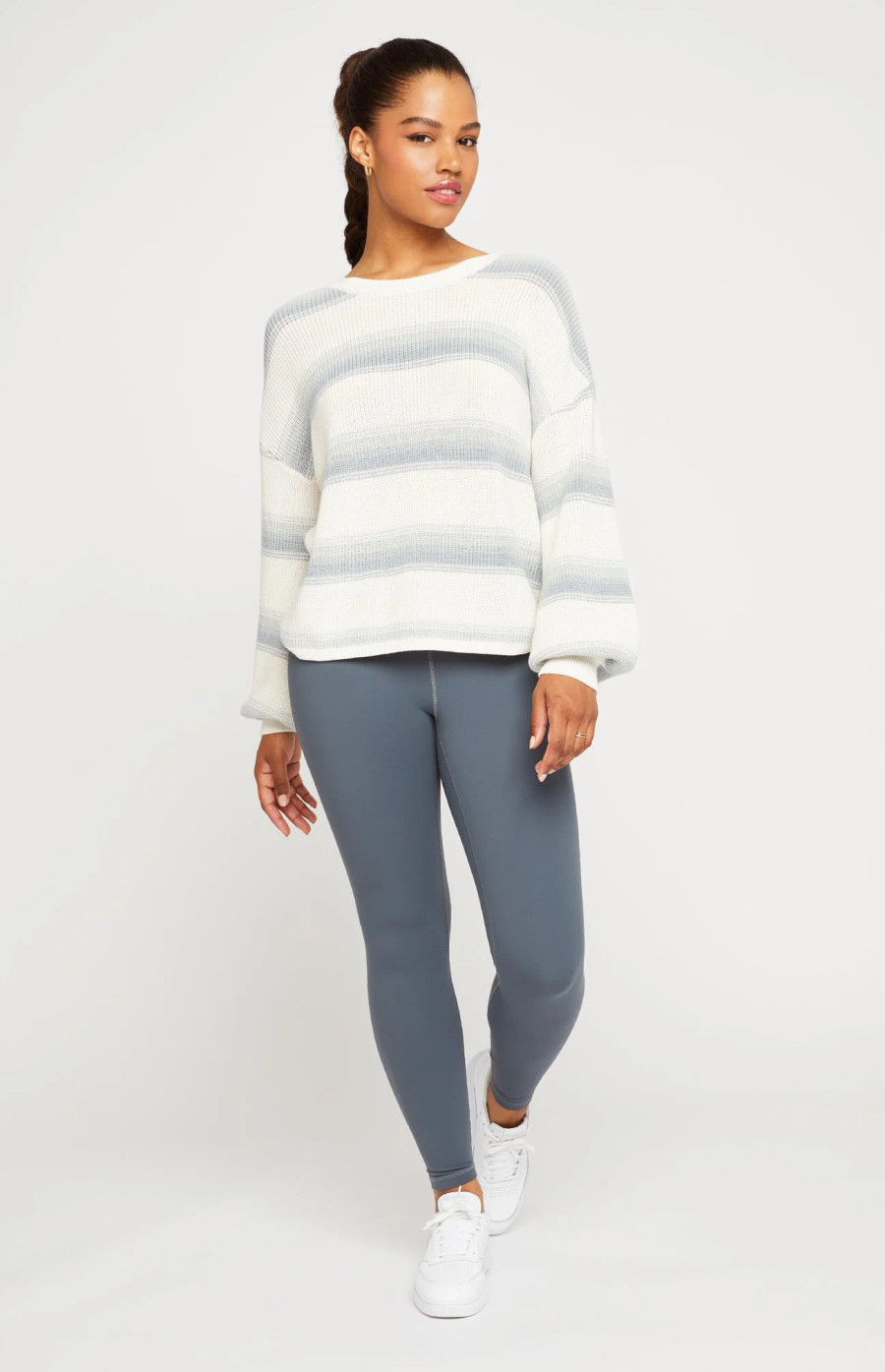 Fonda Pullover {Honeydew Stripe}