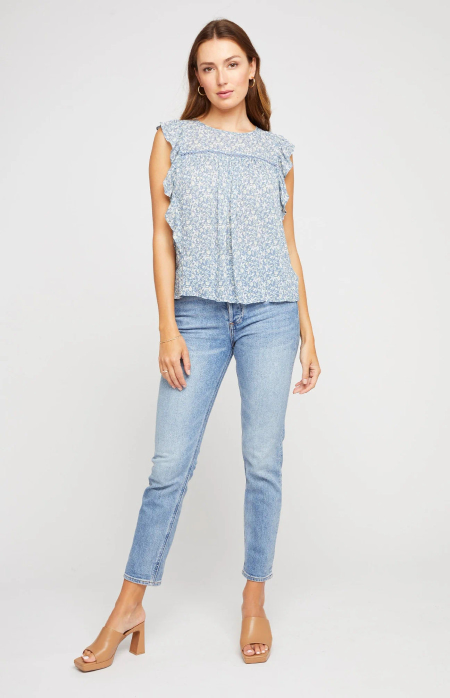 Leona Blouse Top {Pacific}