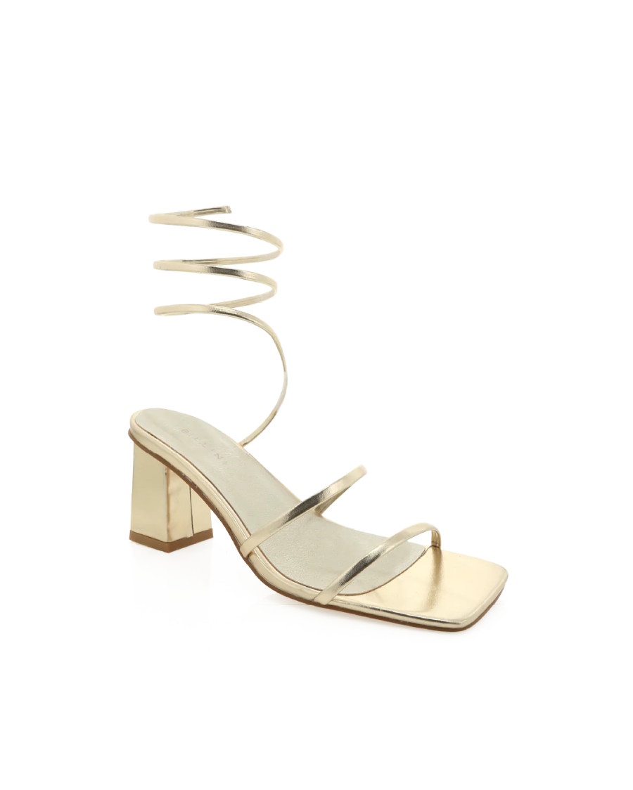 Unice Block Heel {Antique Gold}