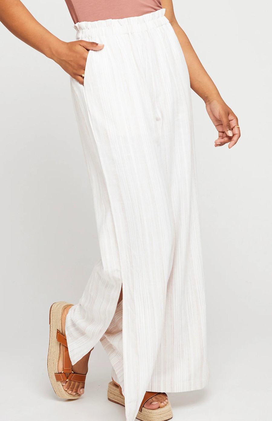 Willow Pant {Terracotta Stripe}