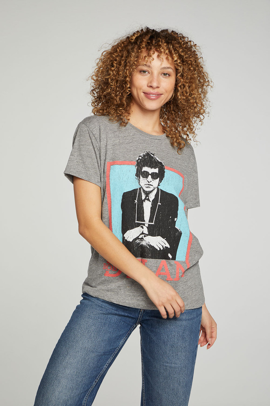 Bob Dylan Portrait Band Tee {Grey}