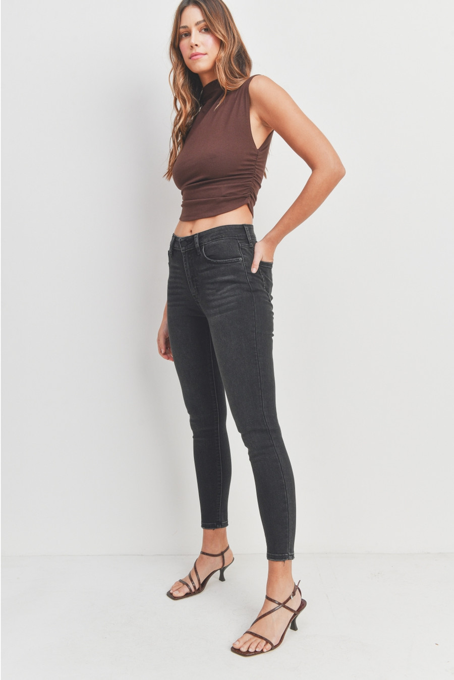 Claire High Rise Skinny {Black}