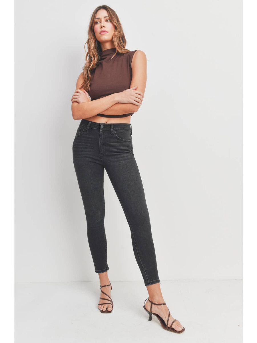 Claire High Rise Skinny {Black}