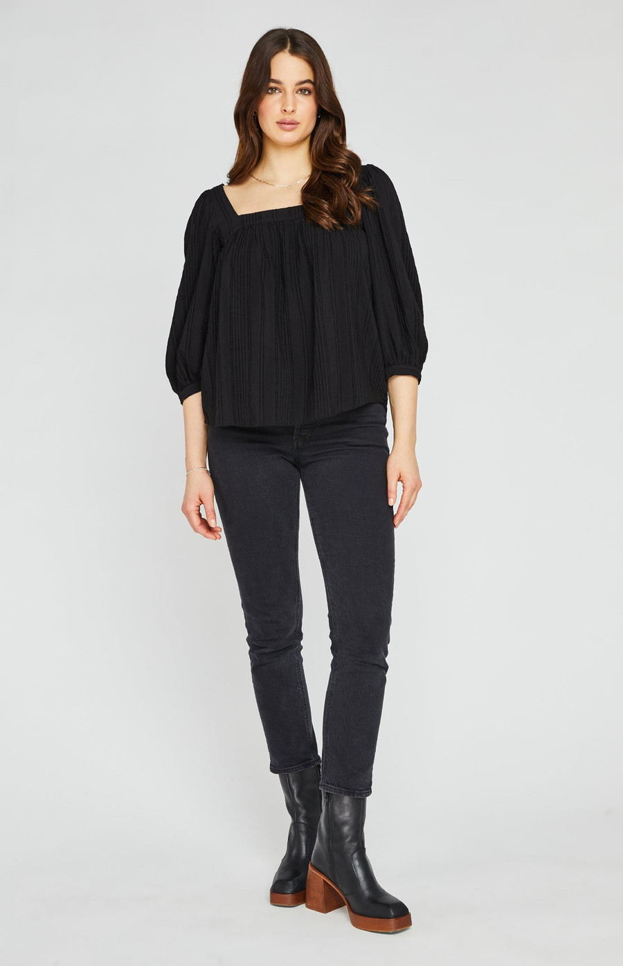 Rosa Blouse Top {Black}