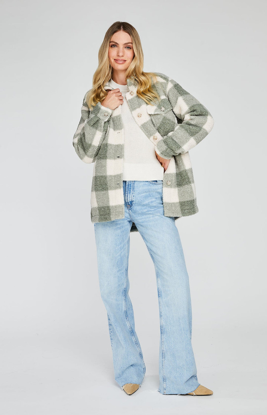 Oaklynn Jacket {Green Plaid}