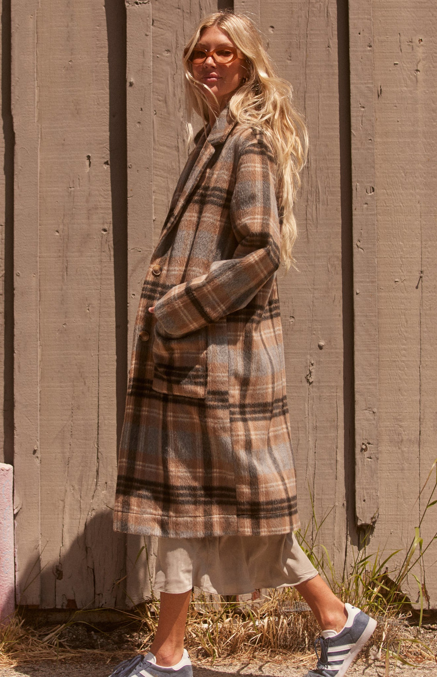 Ezra Jacket {Sand Plaid}