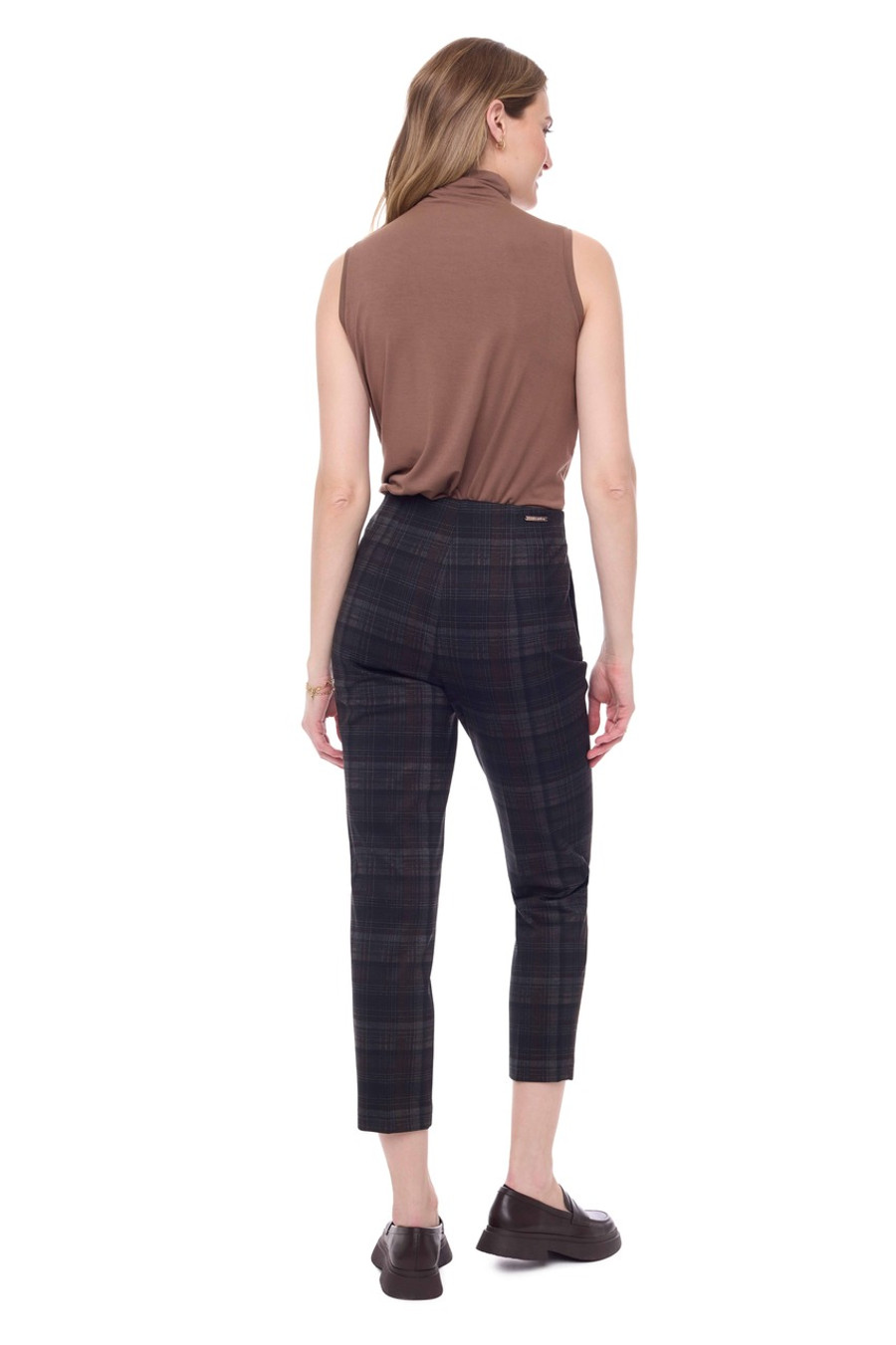 Gigi Ponte Trouser Pant {Plaid}