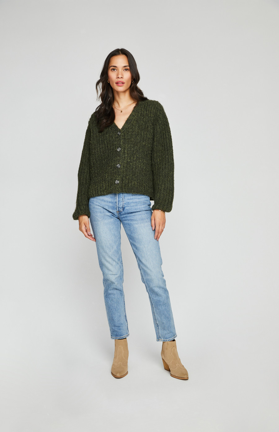 Mason Cardigan {Olive}