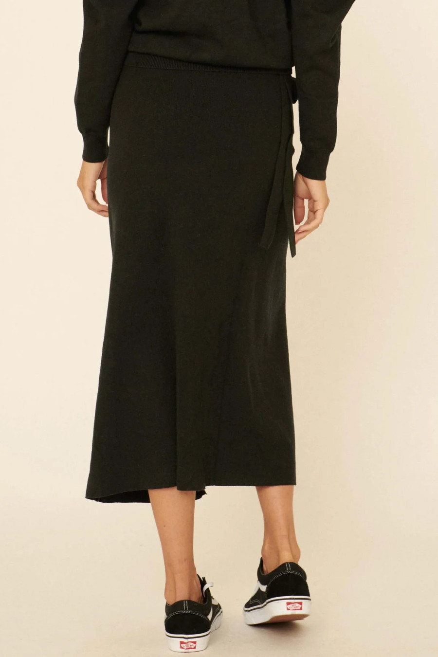 Midi Sweater Skirt {Black}