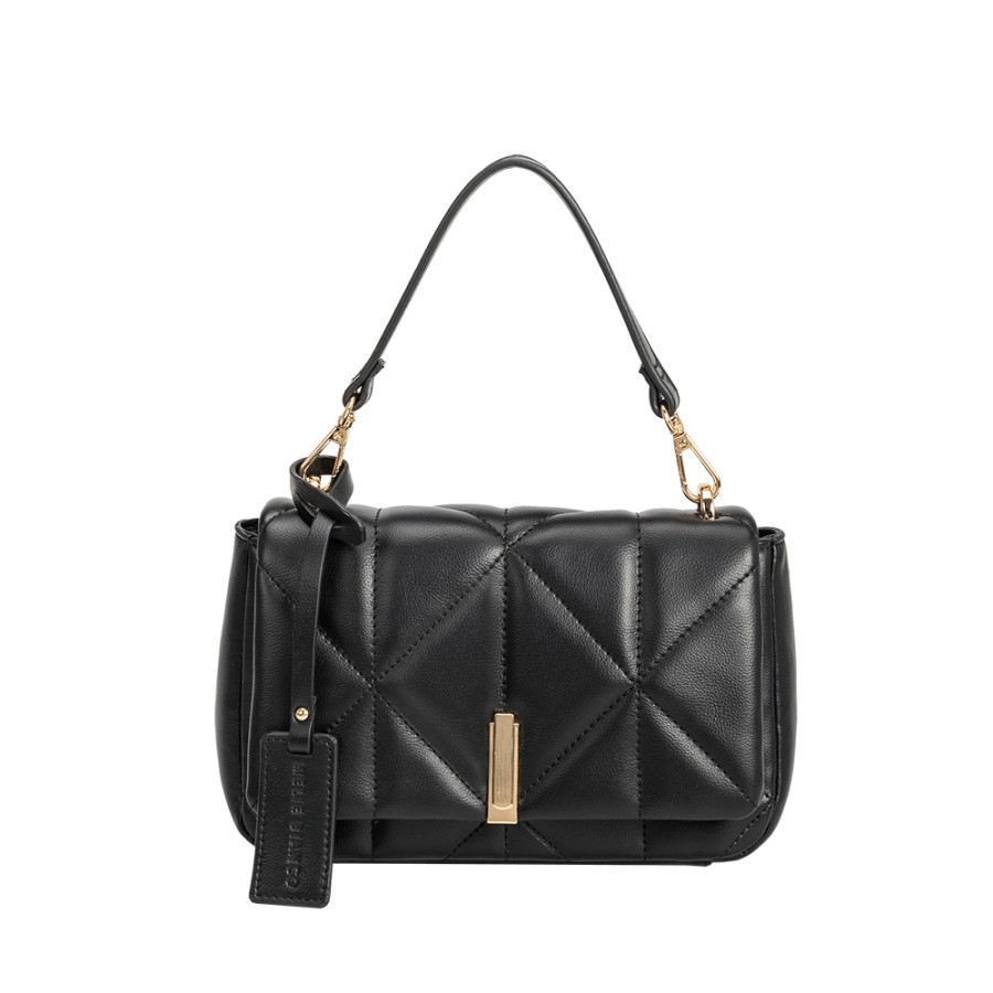 Taylor Quilted Crossbody {Black}