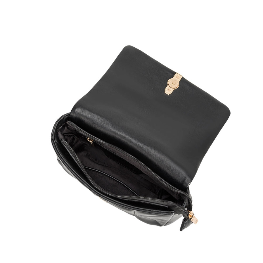Taylor Quilted Crossbody {Black}