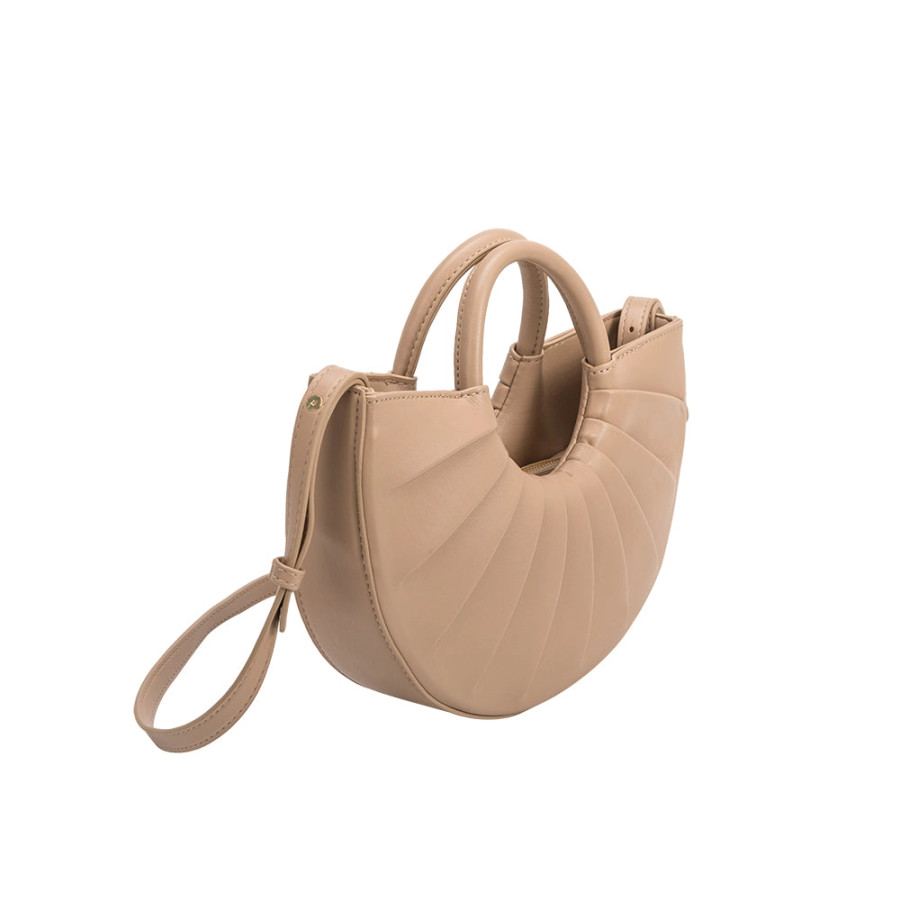 Karlie Crescent Crossbody {Nude}