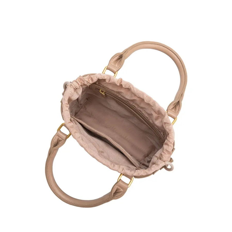 Corey Accordion Crossbody {Nude}