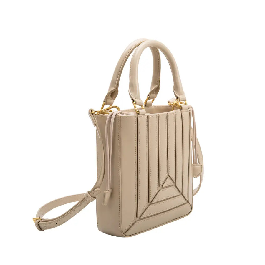 Corey Accordion Crossbody {Cream}