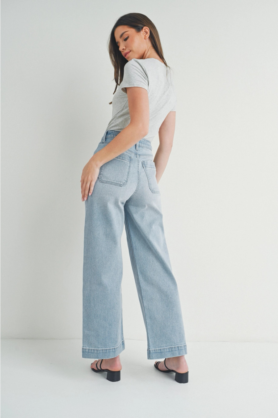 Eve Utility Wide Leg Jean {DP649}