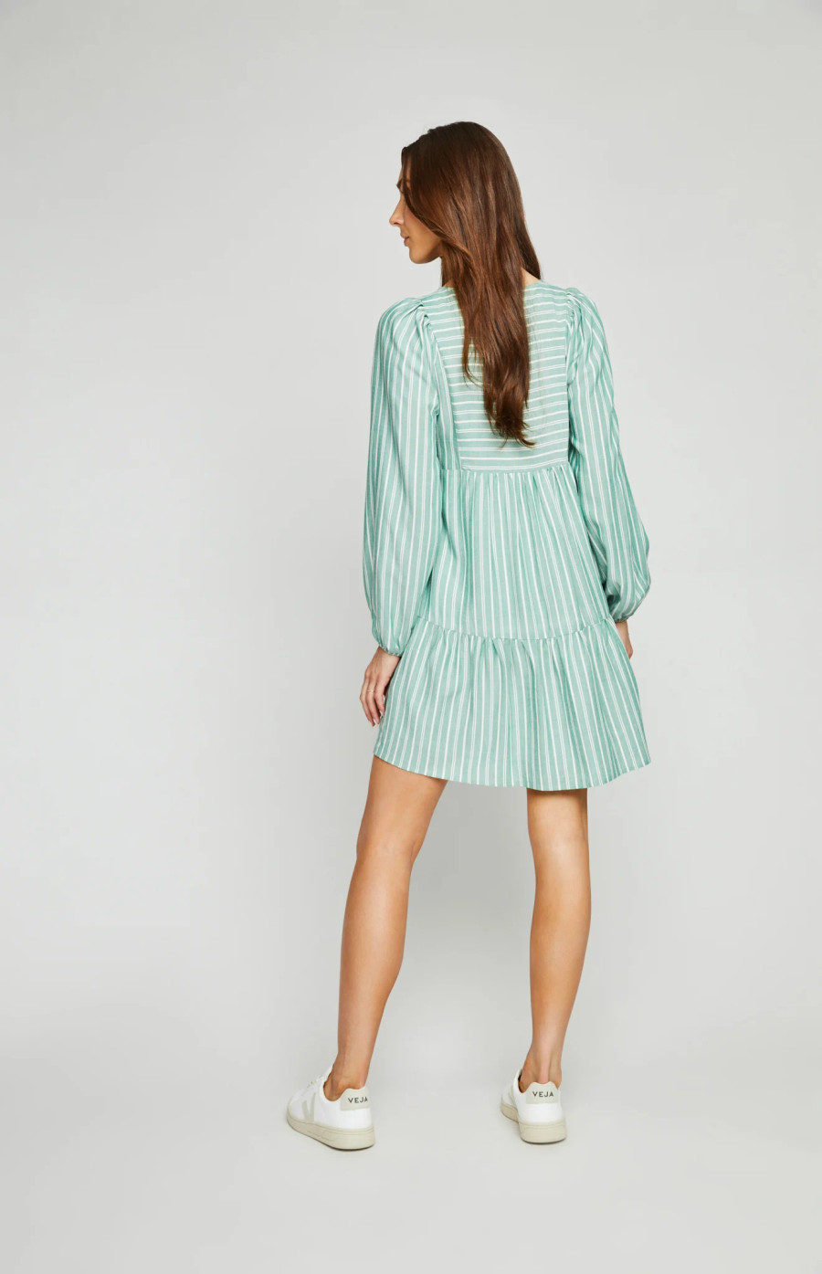 Emily Swing Dress {Palm Stripe}