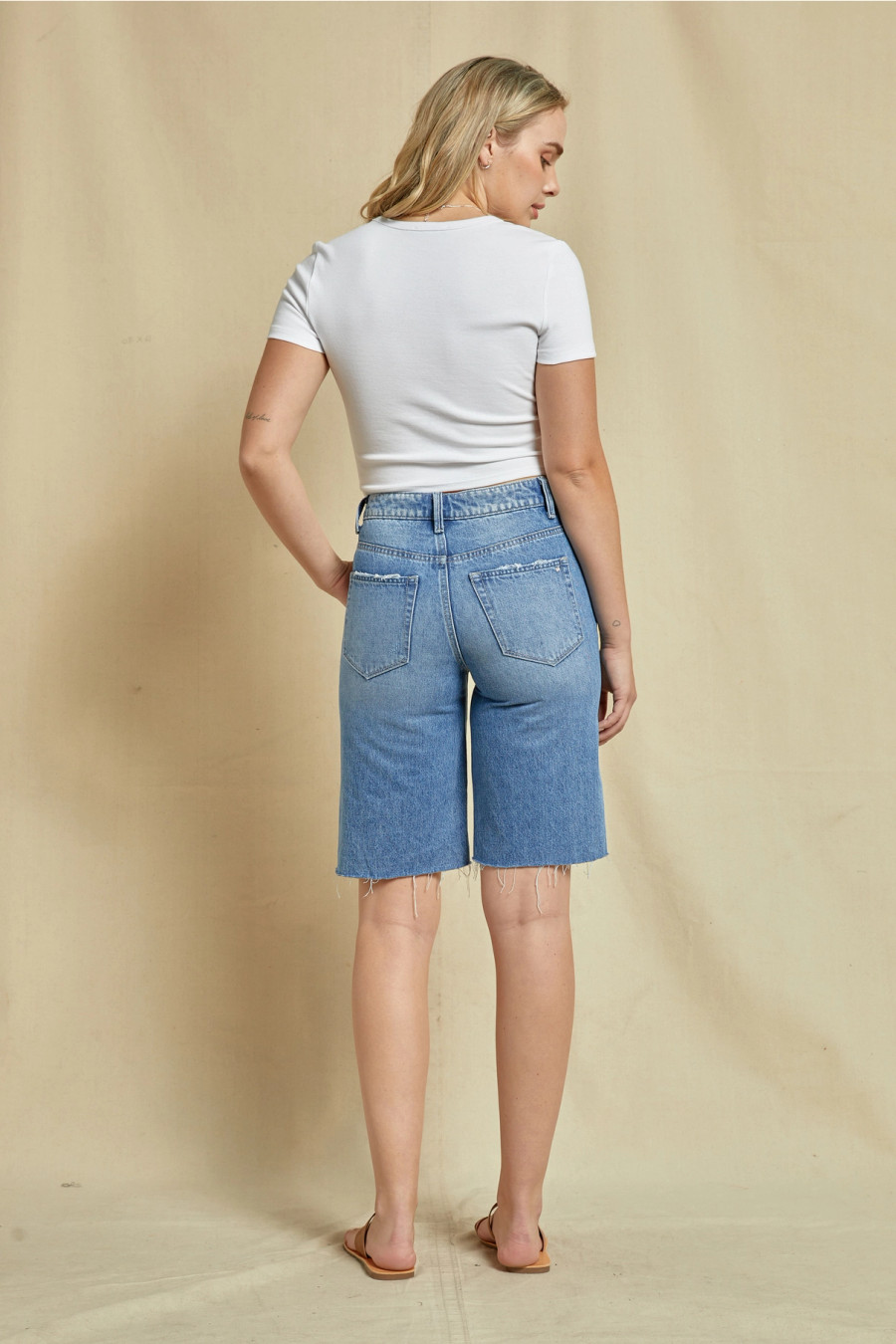 Bermuda Denim Shorts {Topaz}