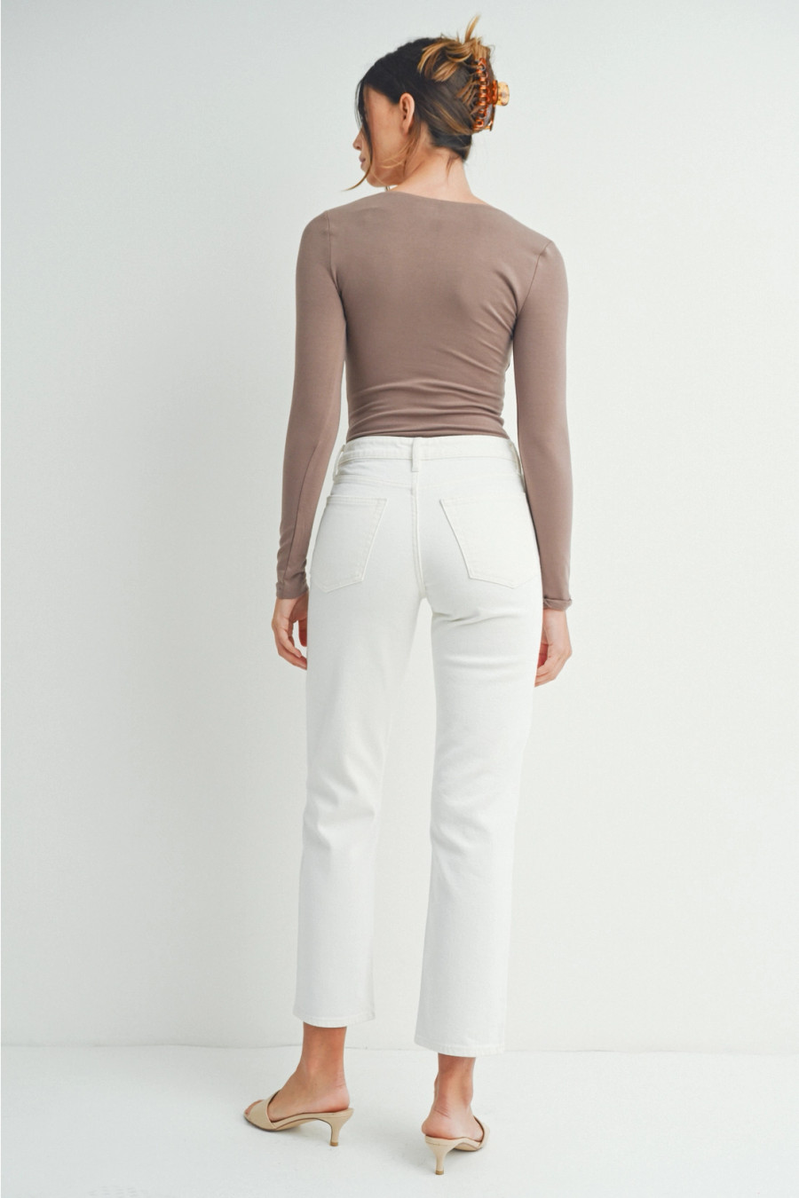 Lily Stretch Straight {Cream}