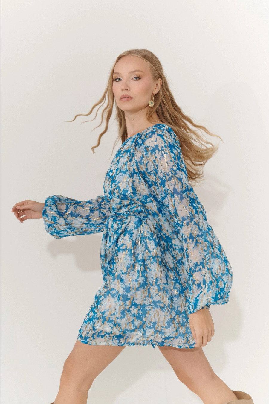 Ava Mini Dress {Ocean}