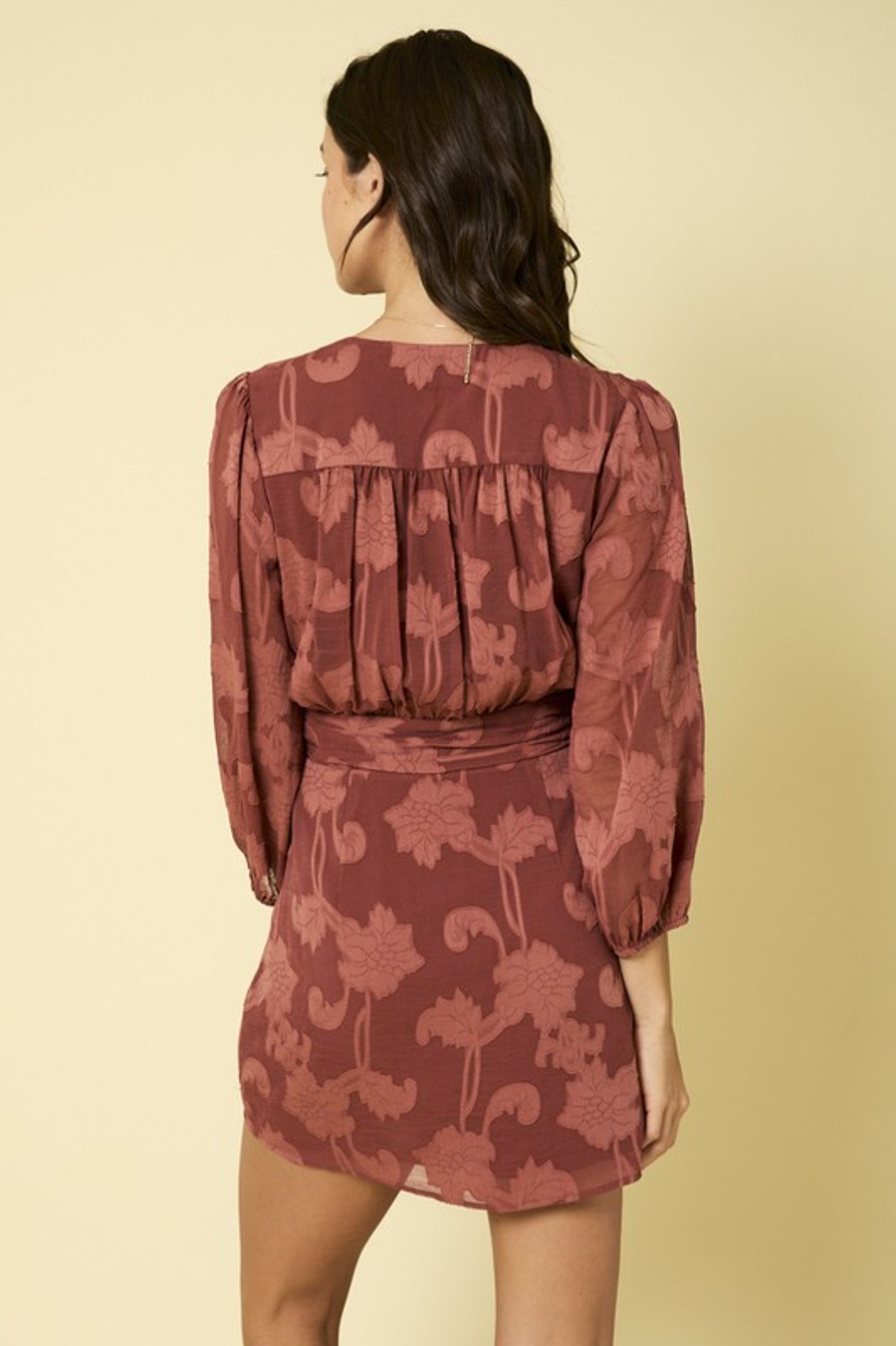 Rowe 3/4 Sleeve Dress {Rose}