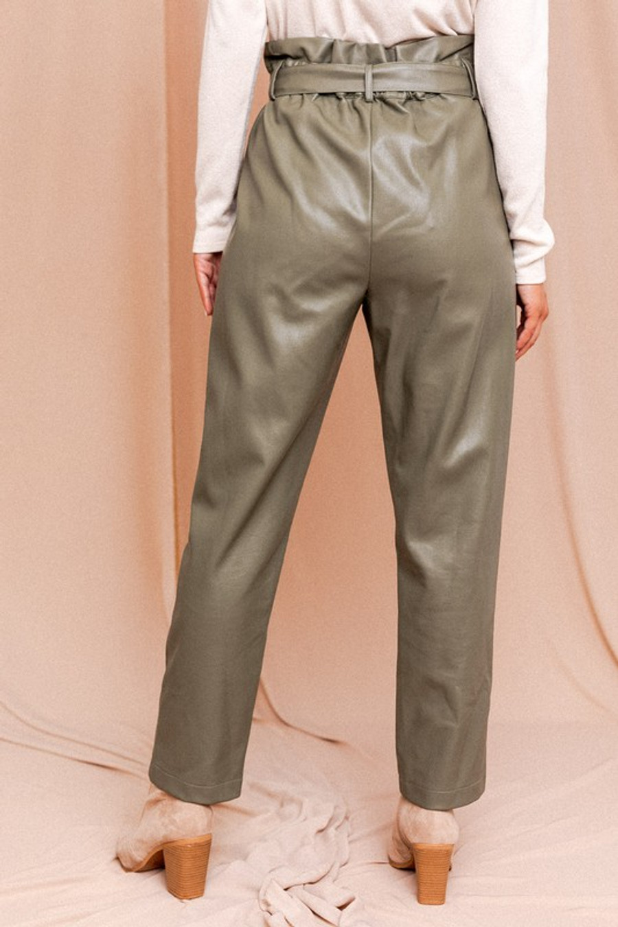 Patti Paperbag Trouser {Olive}