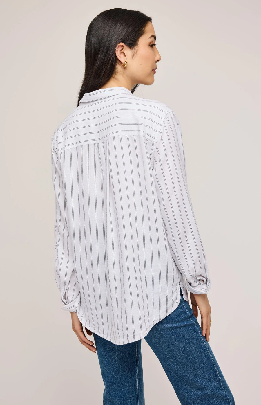 Dominique BD Top {White Stripe}