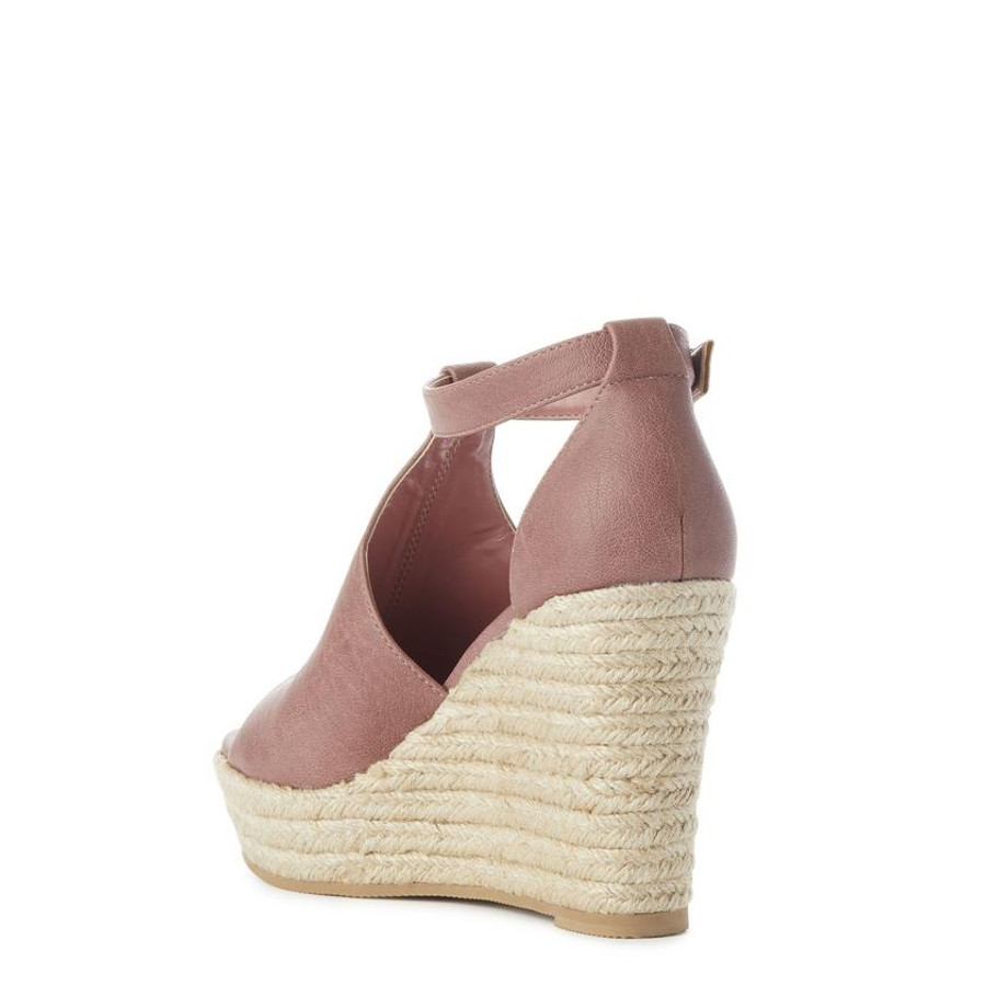 JADA Platform Espadrille {Rose}