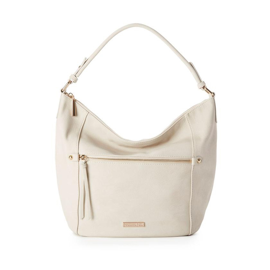 Amy Hobo Handbag {Ivory}