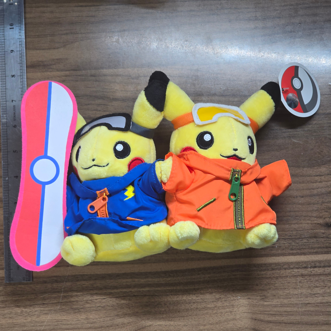 Pokemon Center Original Stuffed Monthly Pair Pikachu Plush